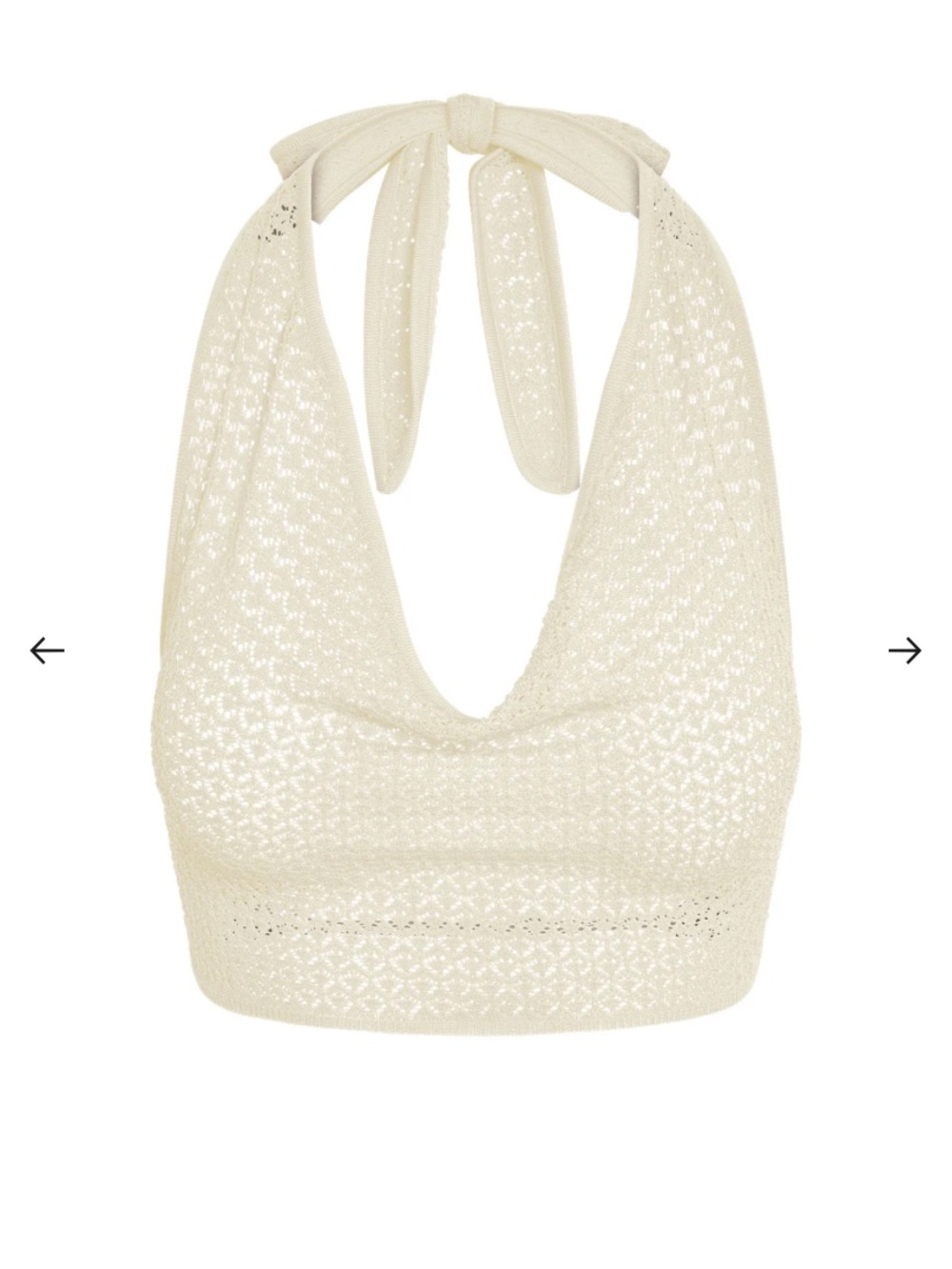 Monday Swimwear IVORY LACE CROCHET sarong and top set - Picture 5 of 6